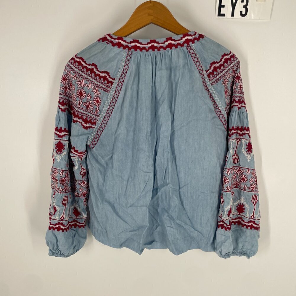 Zara embroidered peasant blouse XS - Picture 10 of 12
